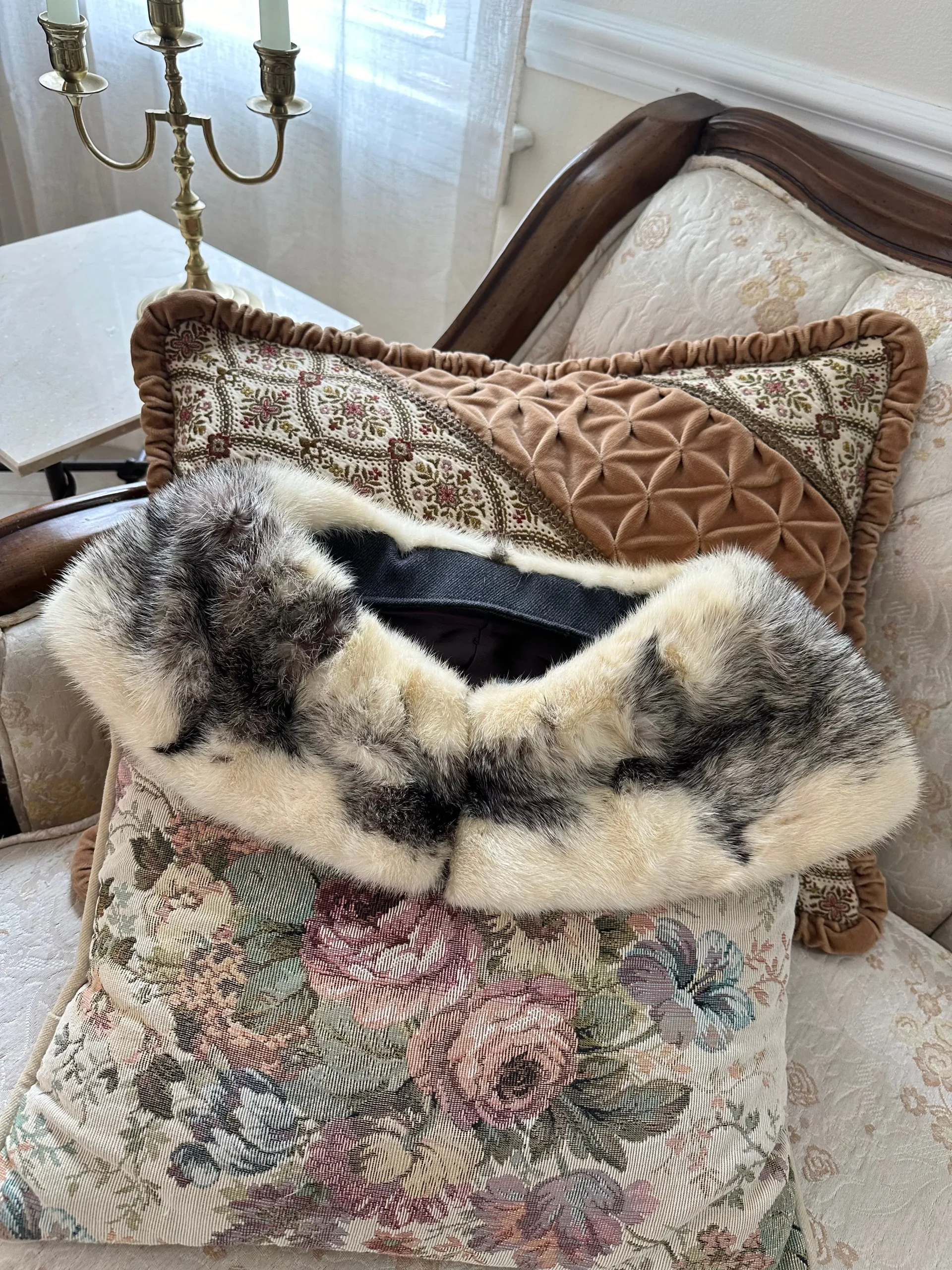 1940s Mink Fur Boa Collar
