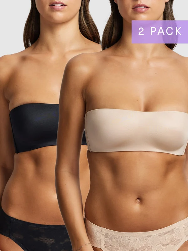2-pack Attitude Strapless Bra