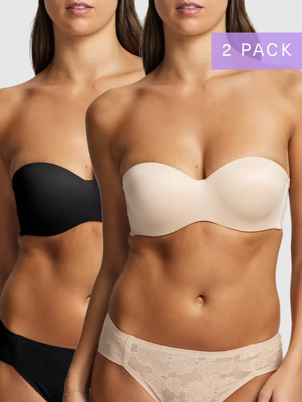 2-pack Memory Strapless Bra