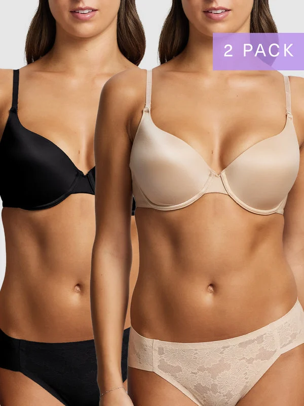 2-pack Refined 5 Way Convertible Bra