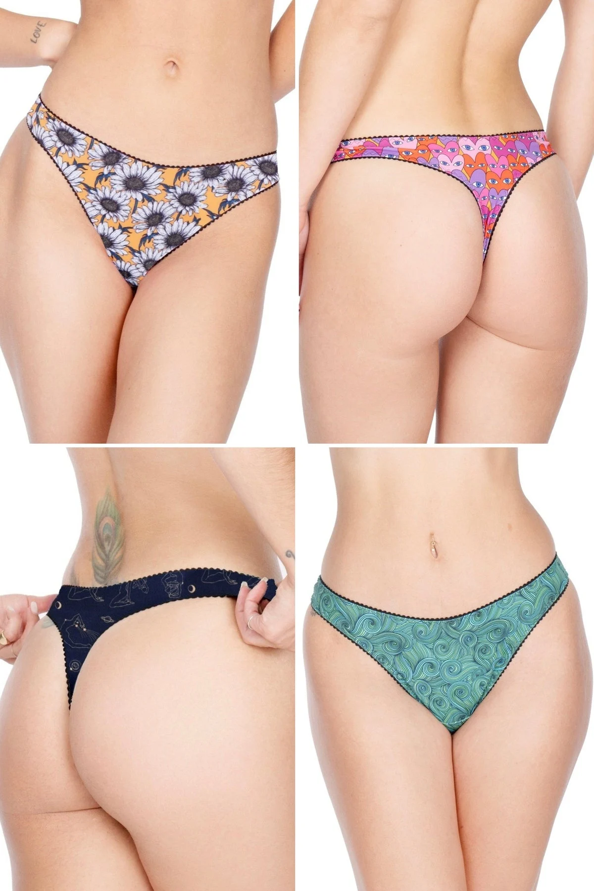 3 PACK MAYA high leg thong