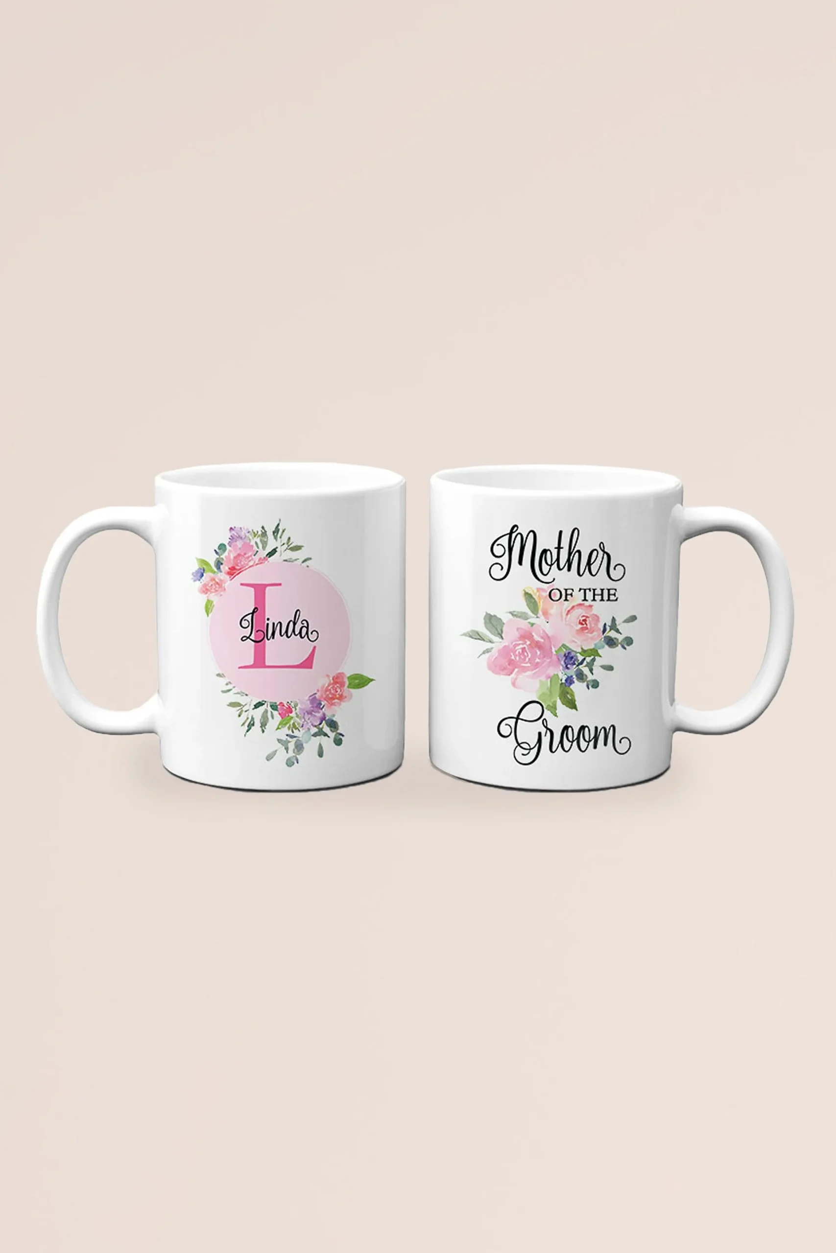 Personalized Mother of the Groom Monogram Mug