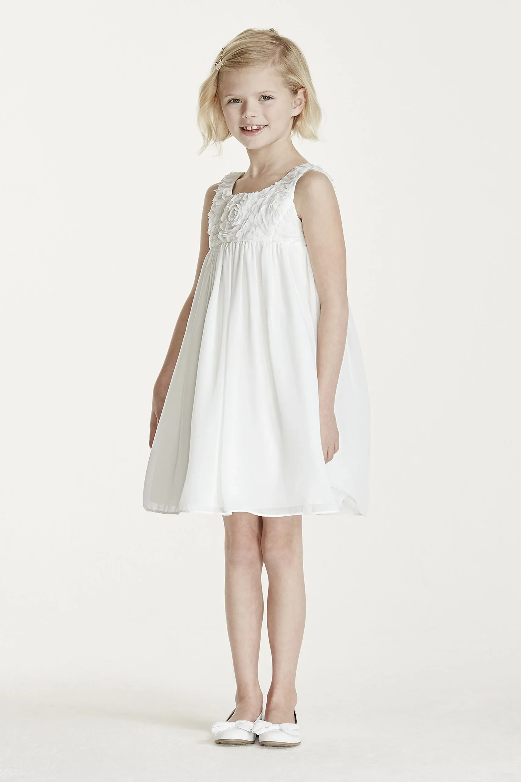 Tank Sheath Dress with 3D Floral Bodice