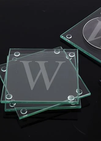 Personalized Glass Coasters Set of 4