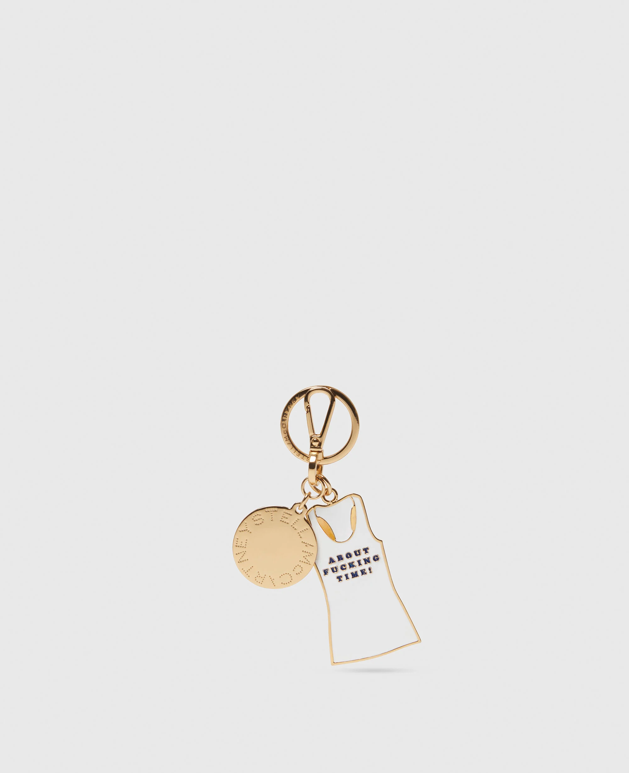 About Fucking Time! Tank Top Keyring