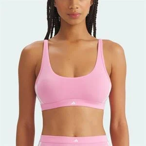 Active Essentials Cotton 3 Stripes Scoop Bralette