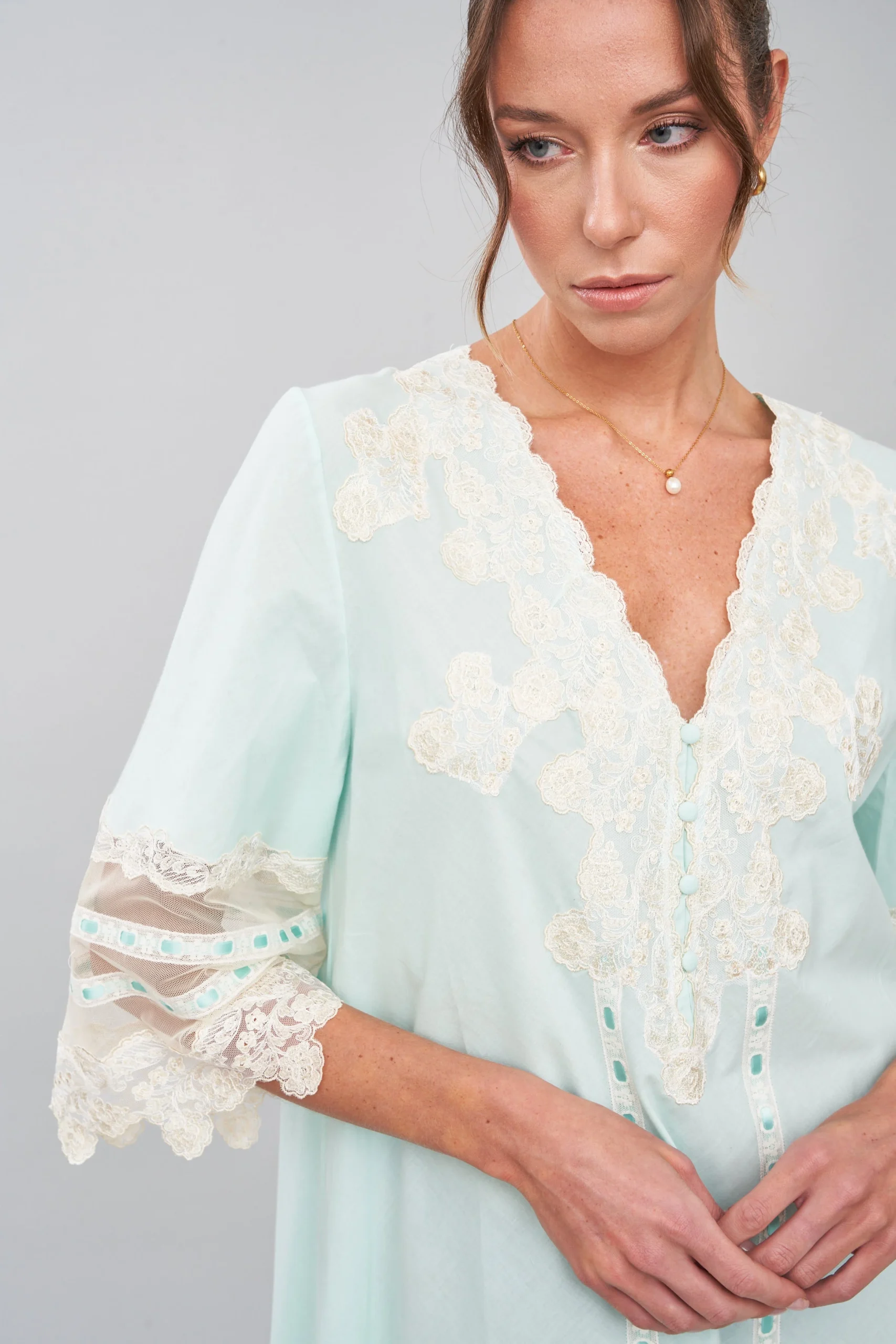 Alcyone - Mussola Cotton Nightgown