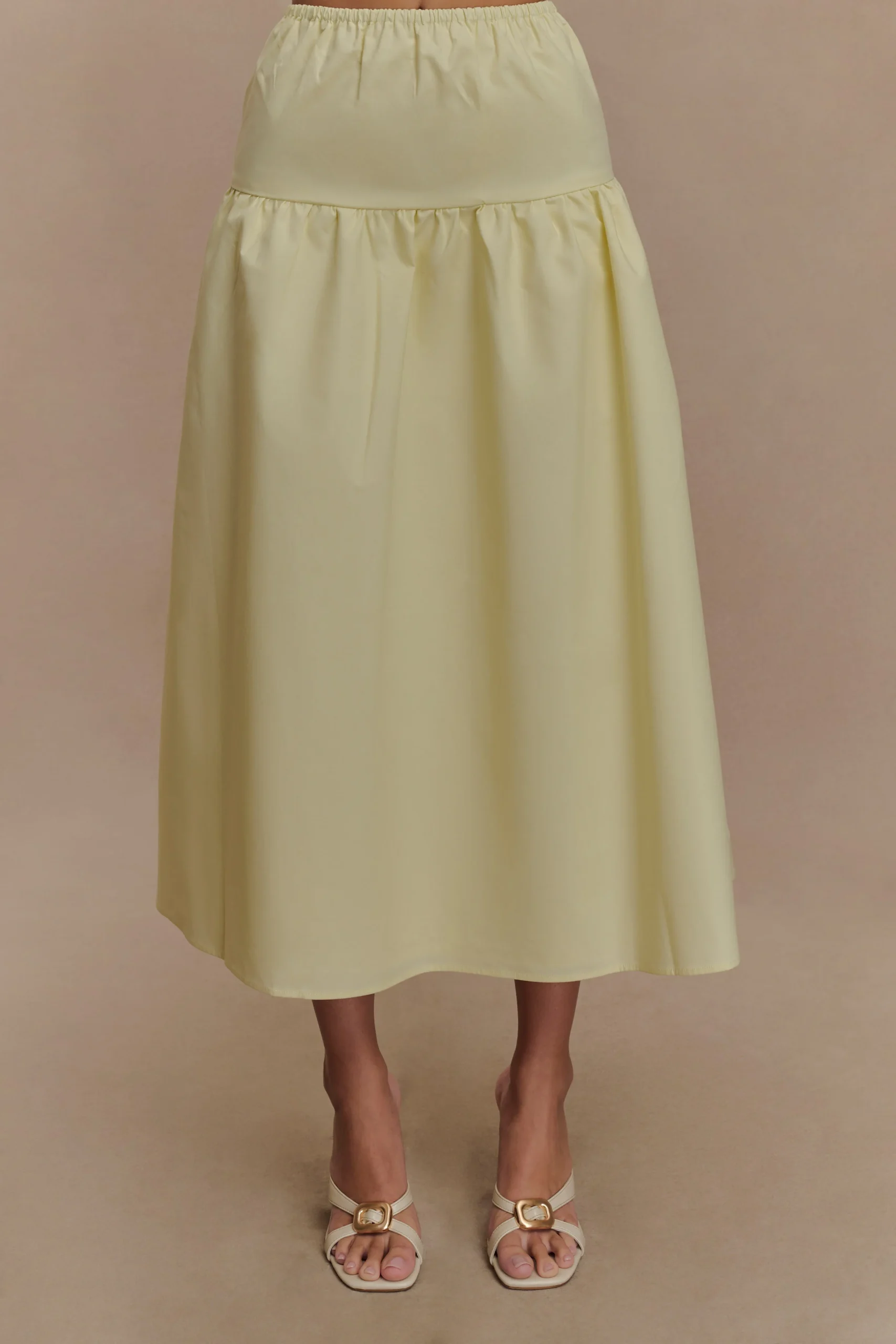 AmirahFINAL SALEMidi Skirt - Lemon