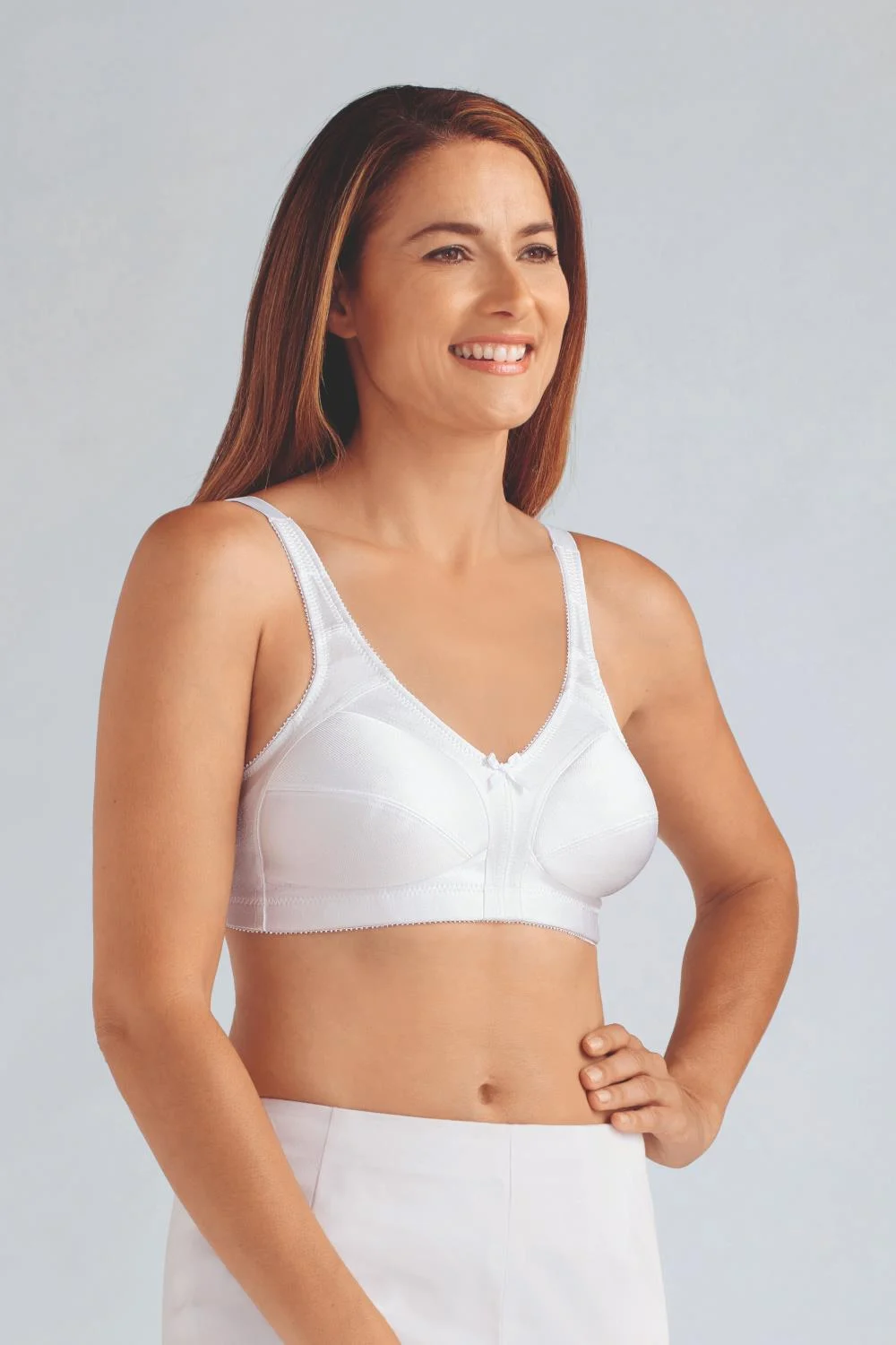 Amoena Ava Wire-Free Bra, White (2115)