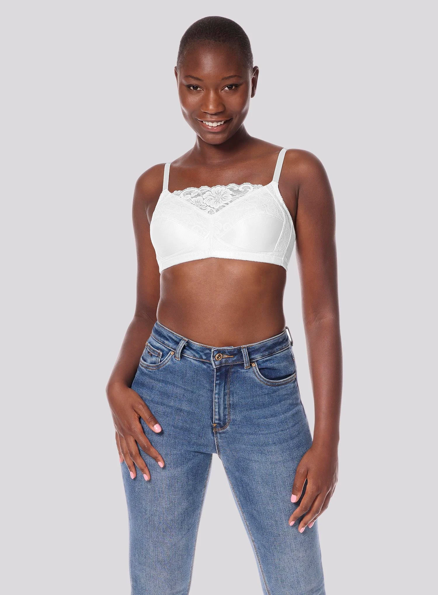 Amoena: Isabel Cami Soft Mastectomy Bra White