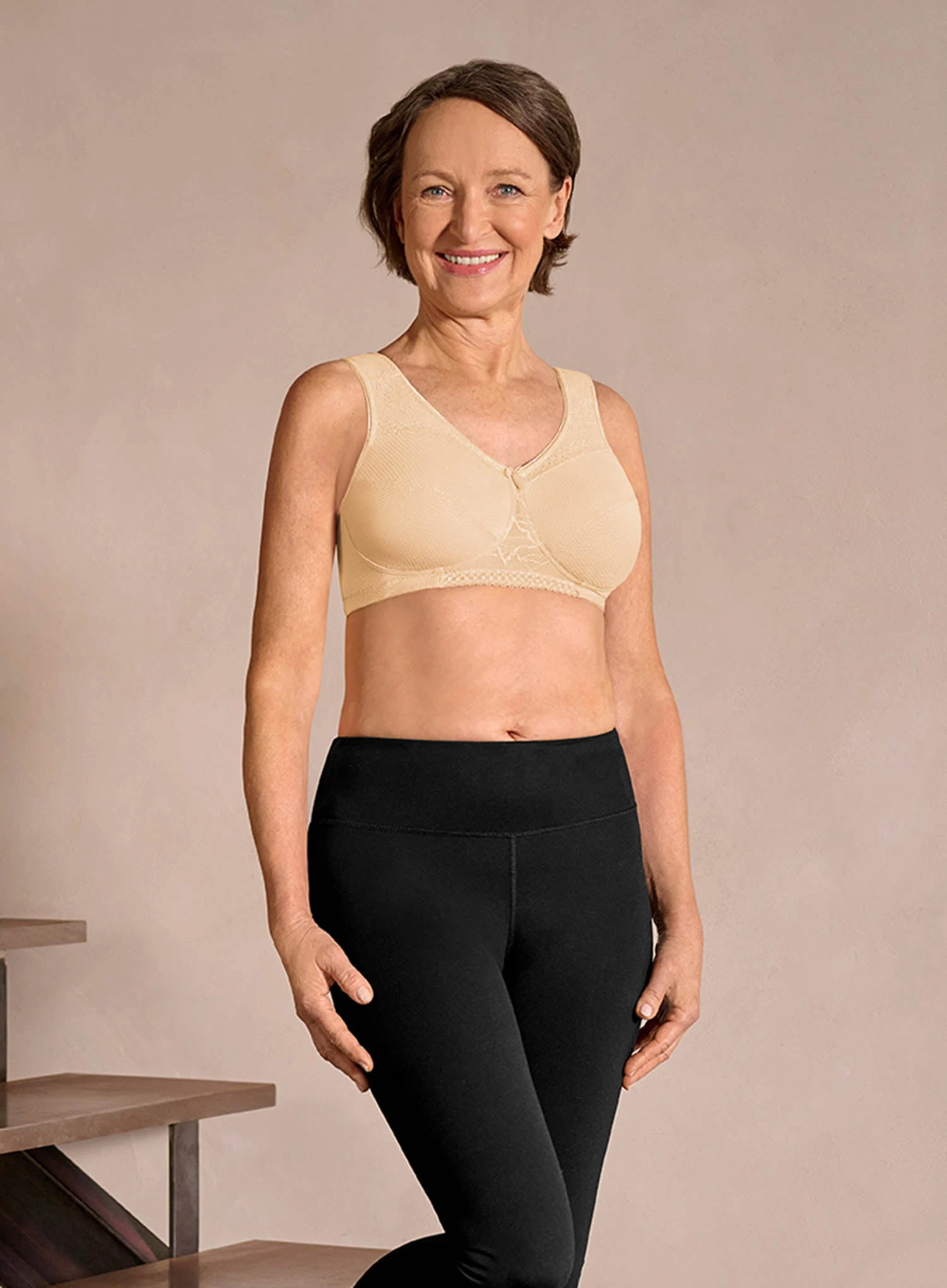 Amoena: Leslie Soft Cup Mastectomy Bra Sand