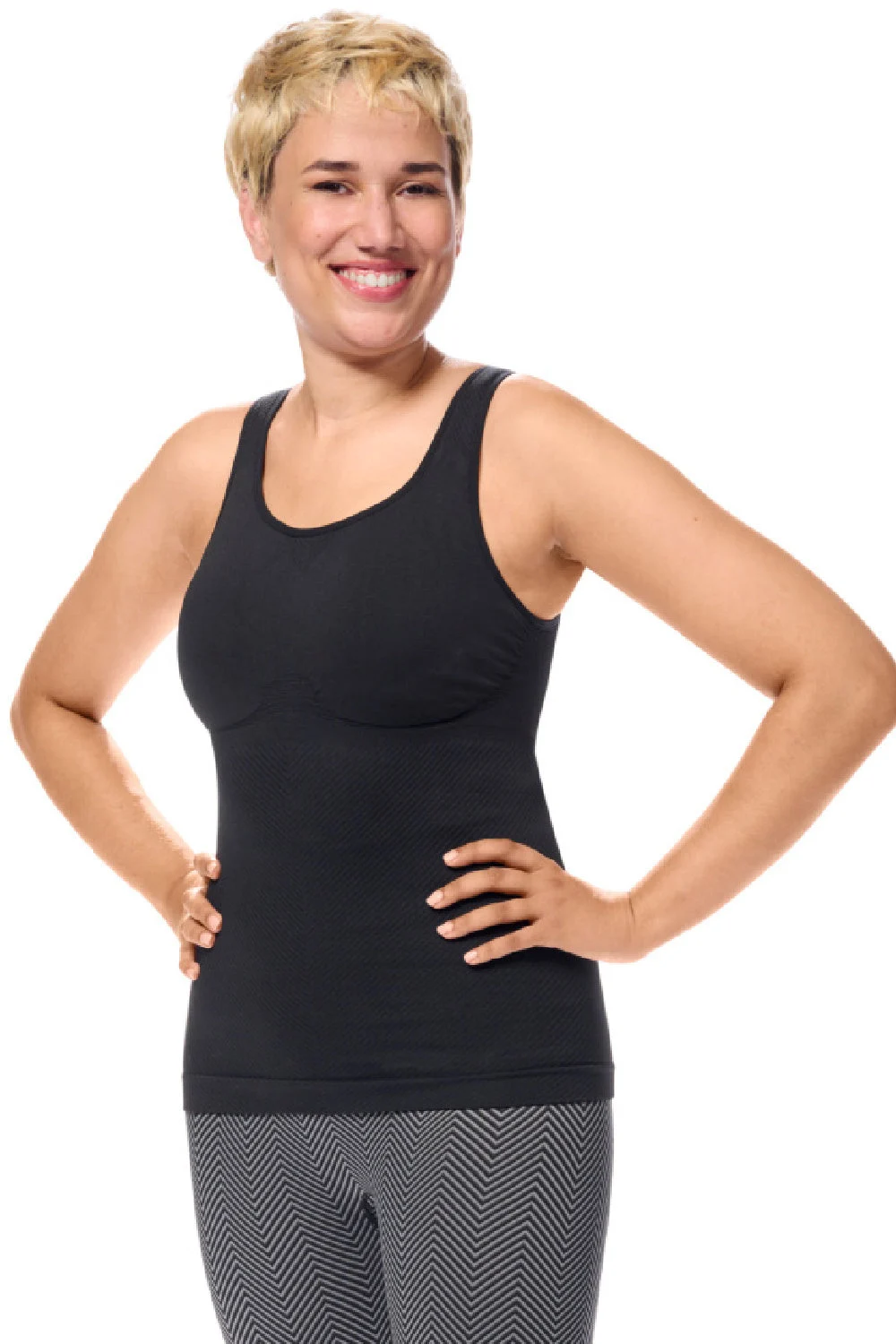 Amoena Liane Prosthetic Tank, Black (44934)