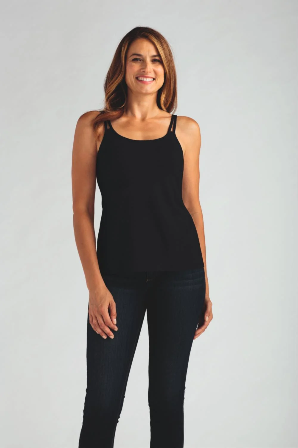 Amoena Valletta Mastectomy Camisole, Black (70229)