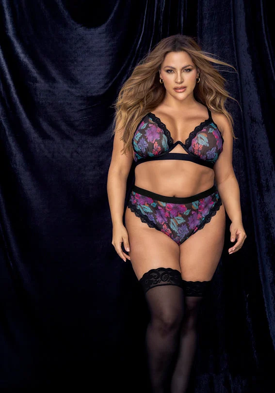 Anastacia Floral Two Piece Set Plus