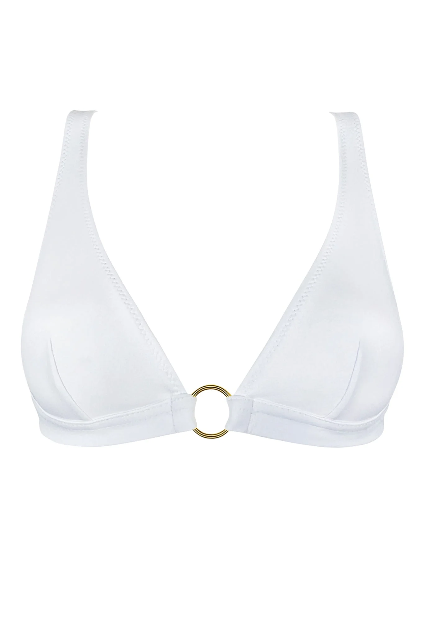 Angeli White Bikini Top