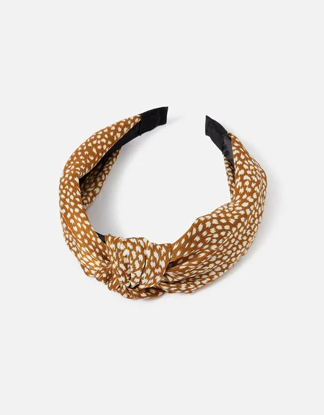 Animal Print Knot Headband - Kaleey