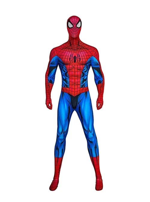 Anime Version Spider Man Spider Man Bodysuit Halloween Cosplay Costume Set