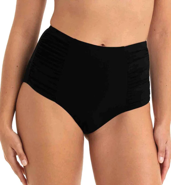 Anita Beautiful Black High Rise Swim Bottom (8403-0) - Black