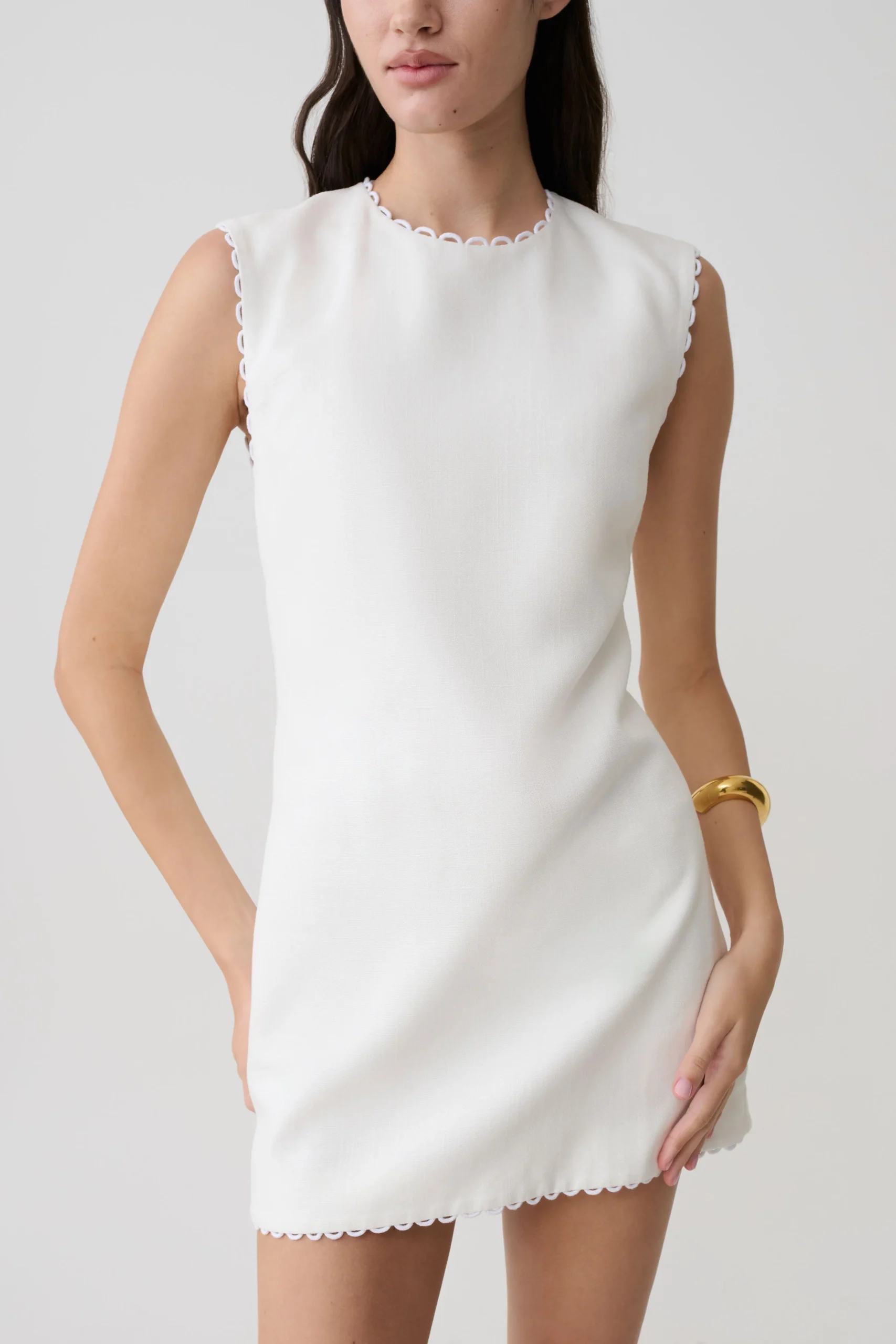 AntonellaLinen Mini Dress - White
