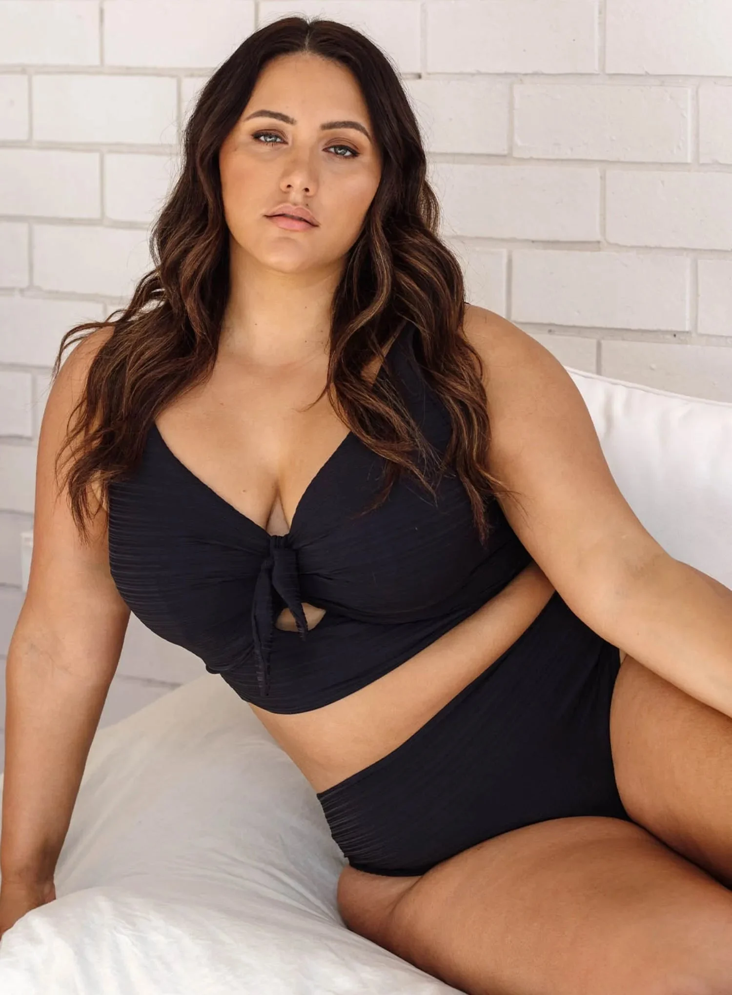 Artesands: Aria Renoir High Waist Swim Pant Black