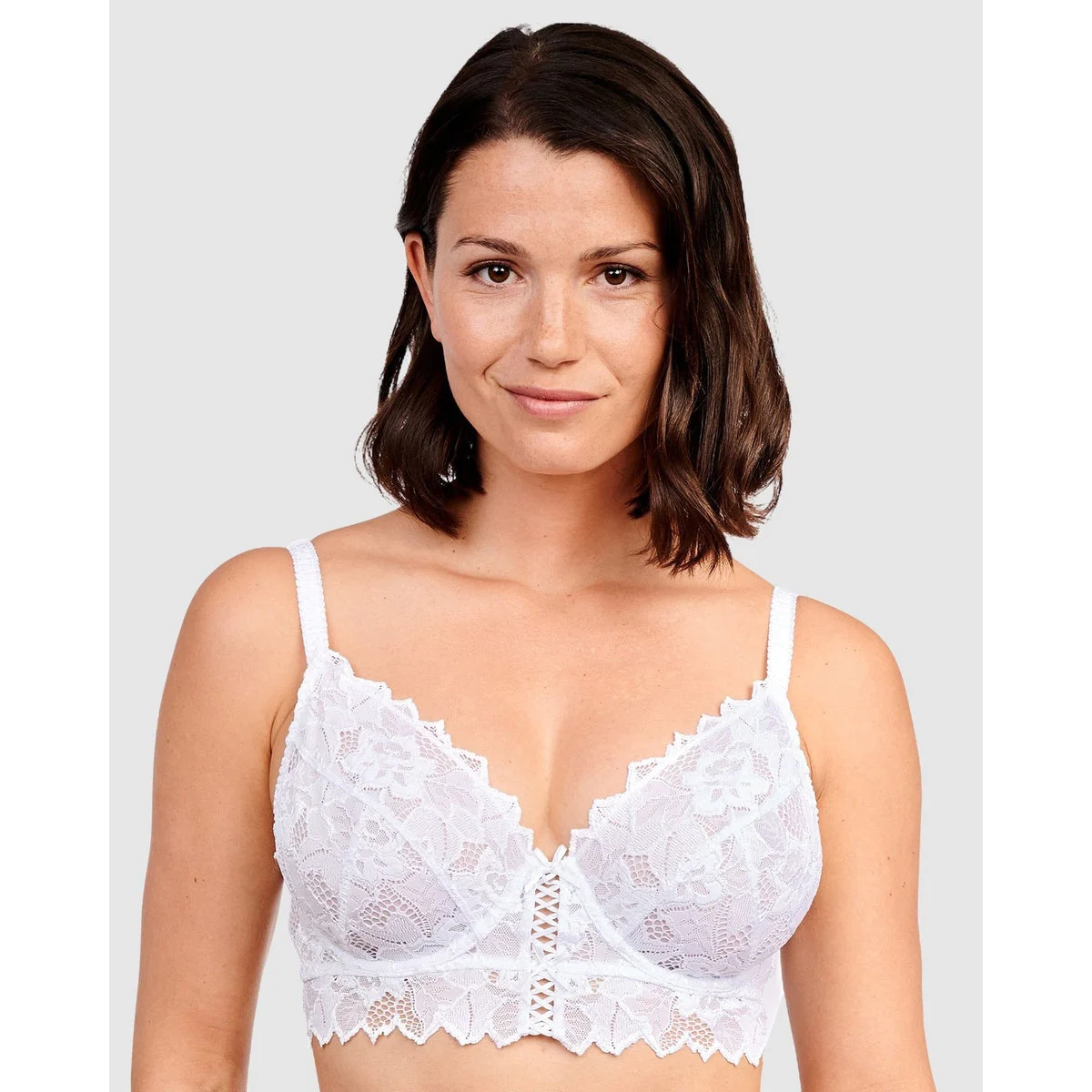 Arum Underwire Longline Lace Bustier Bra
