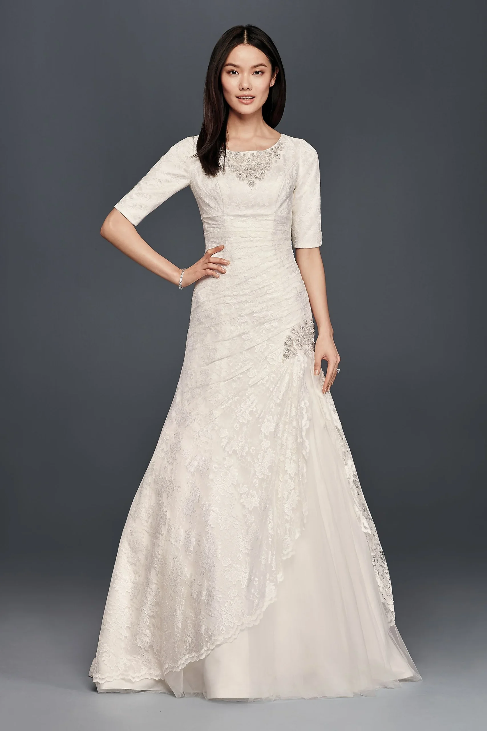 As-Is Beaded TrumpetWedding Dress