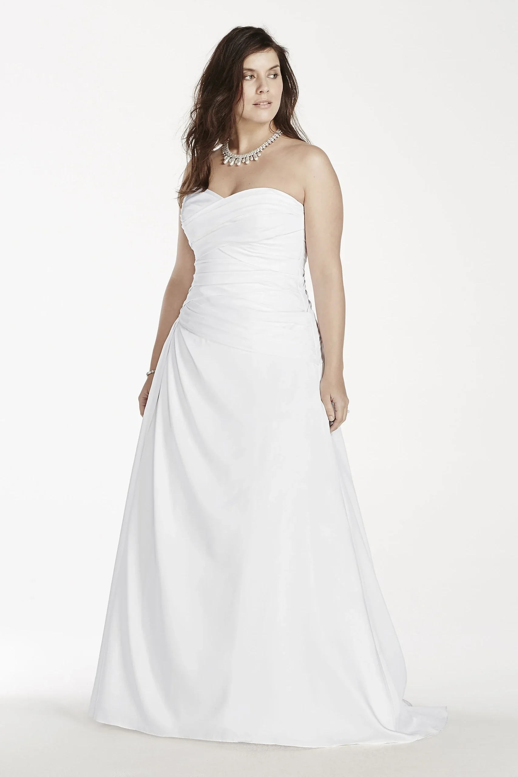 As-Is A-Line Plus SizeDrop WaistWedding Dress