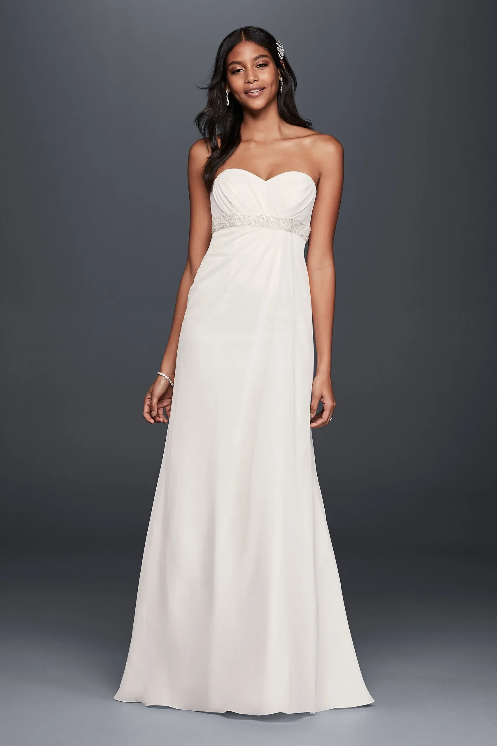 As-Is A-Line Wedding Dress with Empire Waist