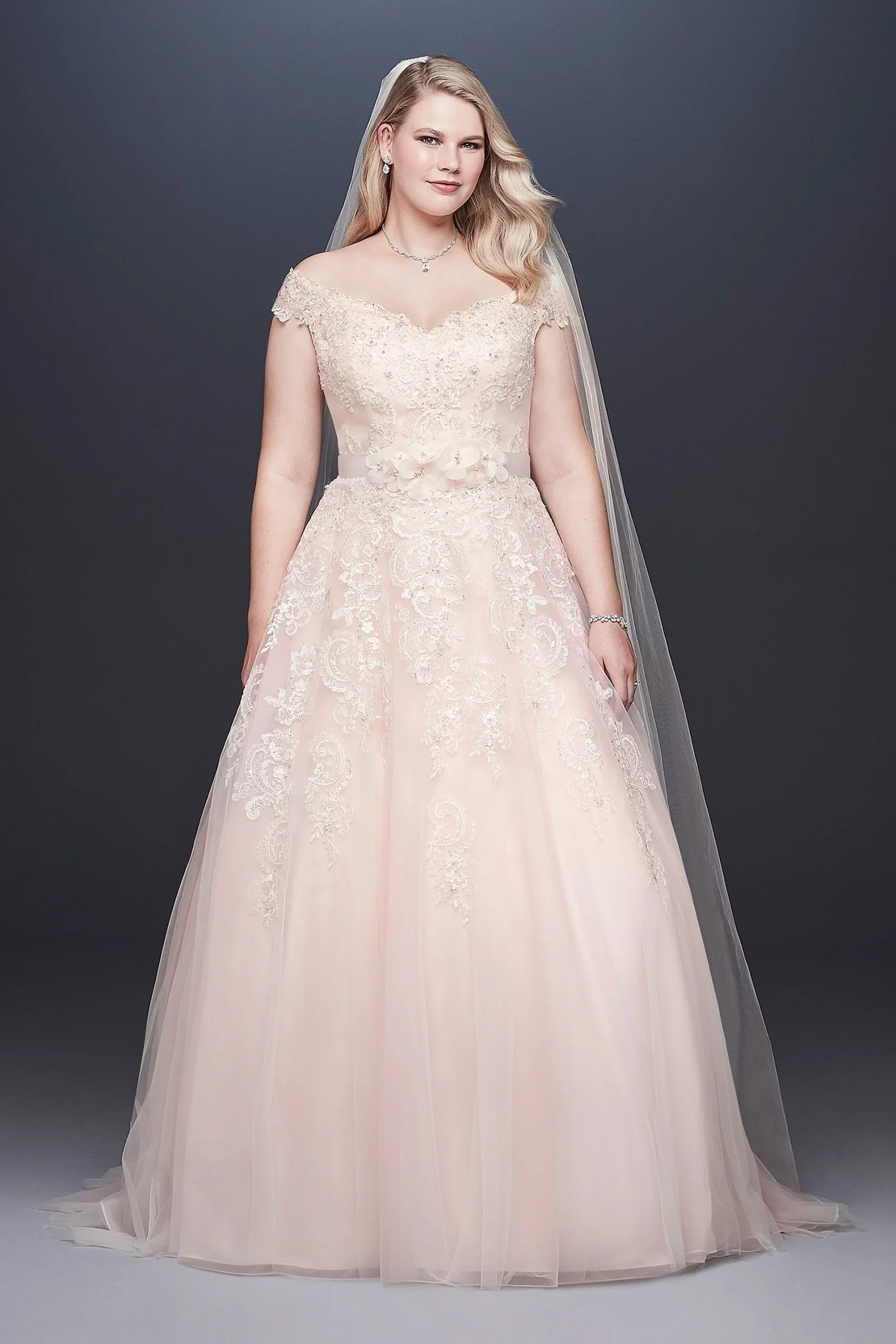 As-Is Off The Shoulder Plus Size Wedding Dress