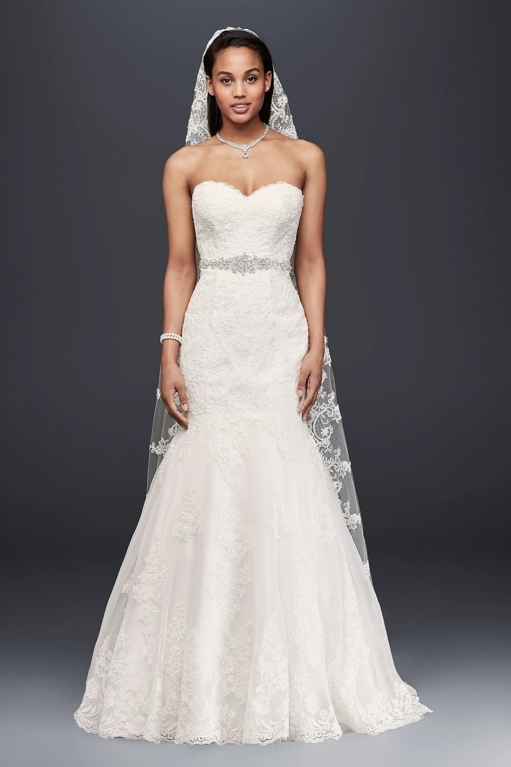 As-Is Petite Strapless Wedding Dress