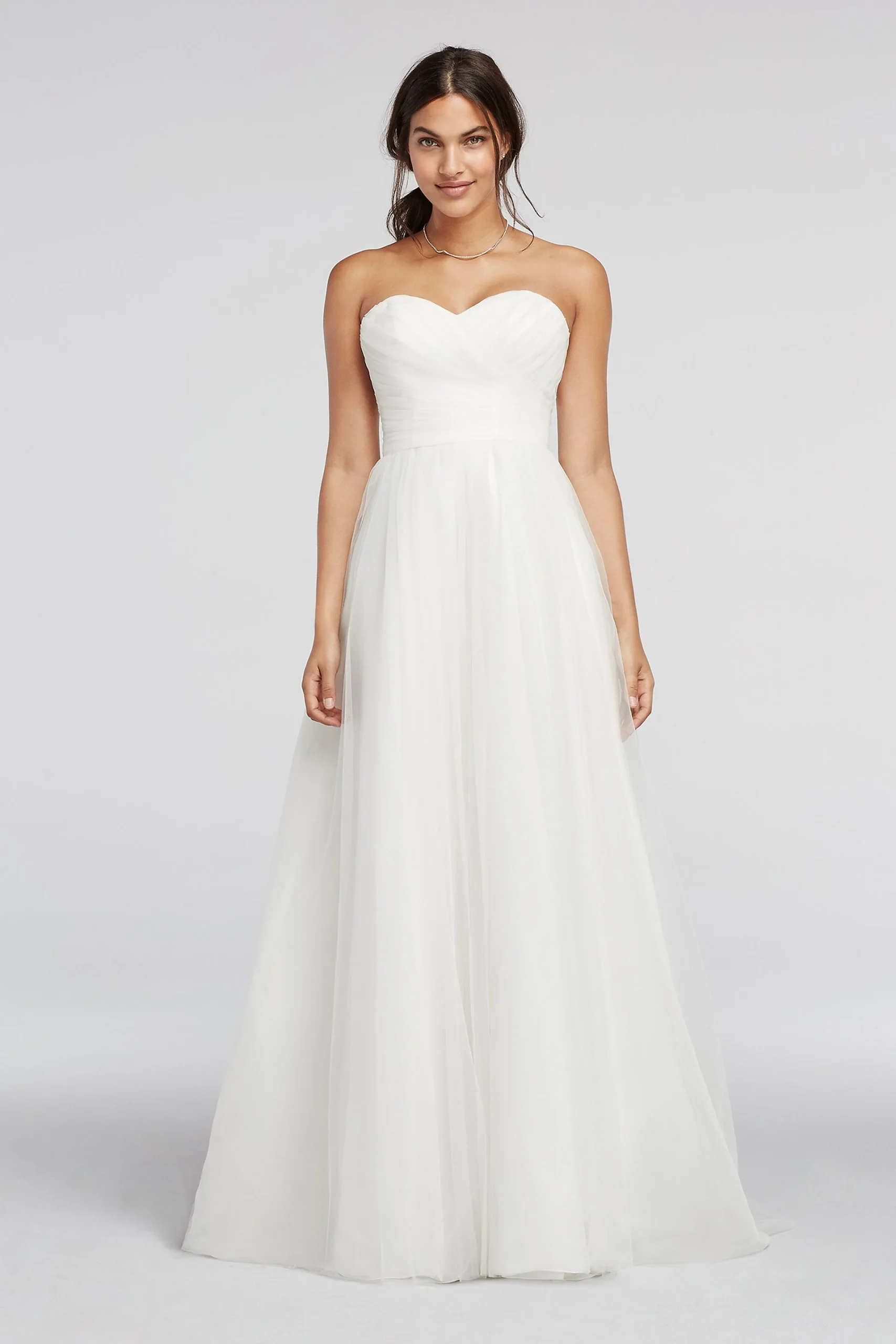 As-Is Strapless Sweetheart Tulle Wedding Dress