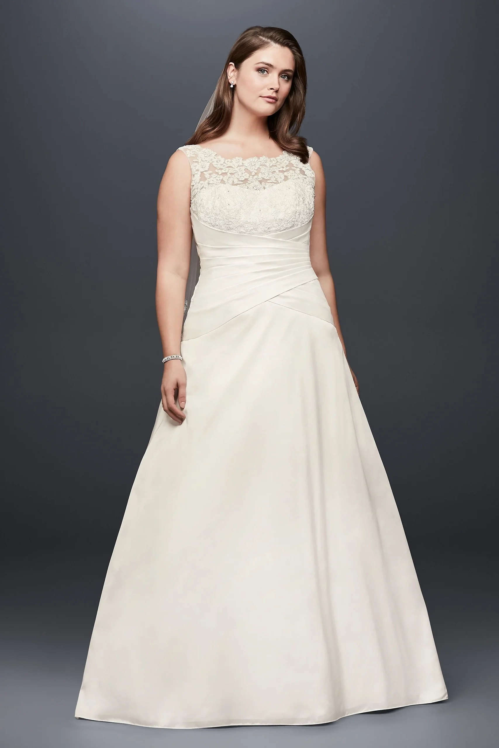 As-Is Taffeta Plus Size Wedding Dress