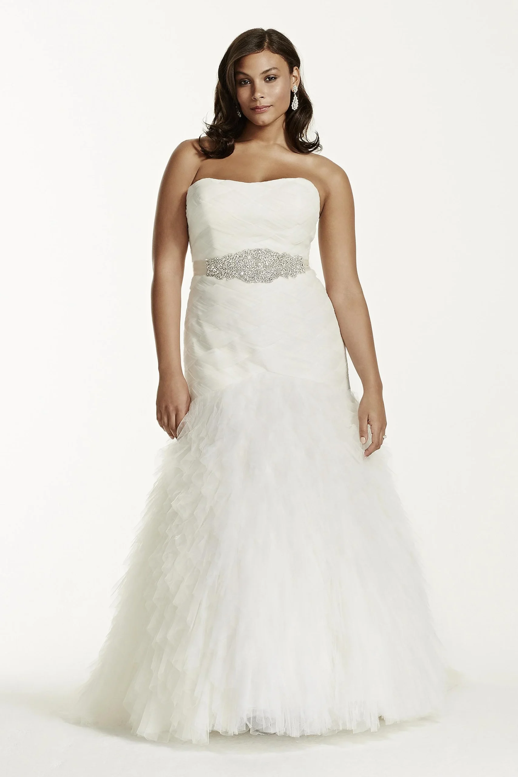 As-Is Woven Bodice and Ruffled Skirt Wedding Dress