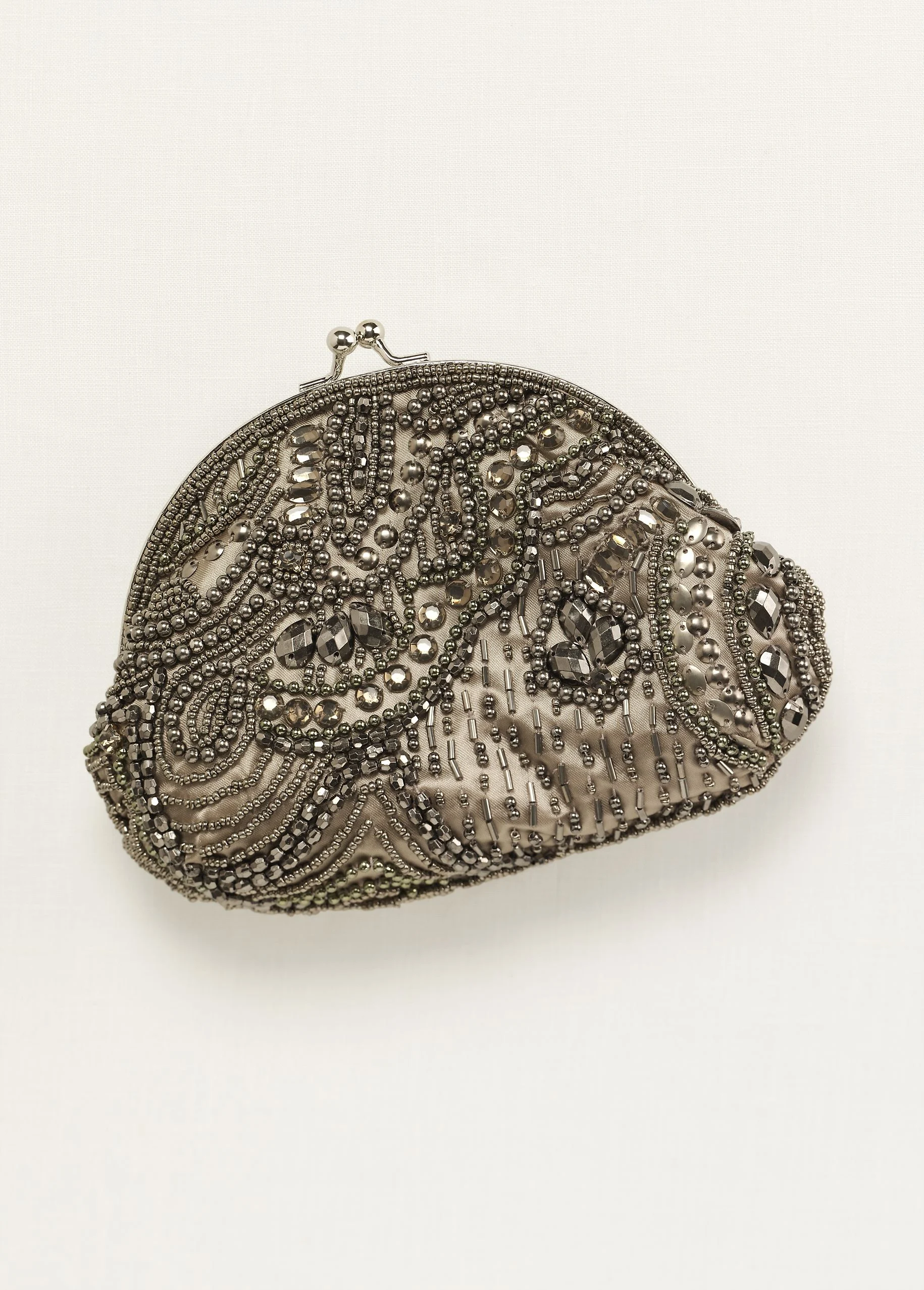 Asymmetrical Beaded Handbag