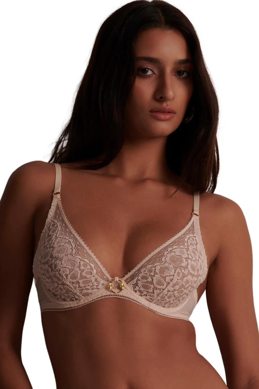 Aubade Illusion Fauve Underwired Triangle Bra, Thé Blanc (1AF12)
