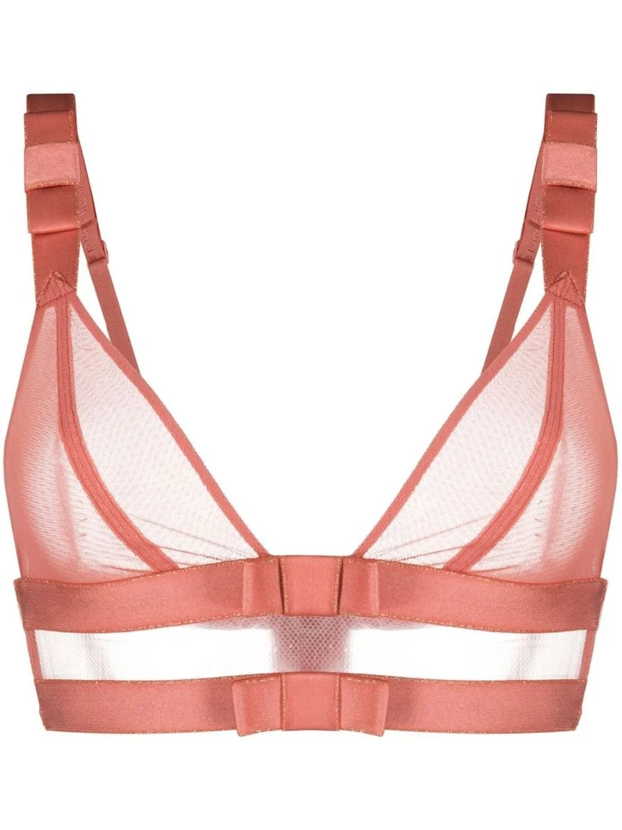 Audacieuse Rose Triangle Bra
