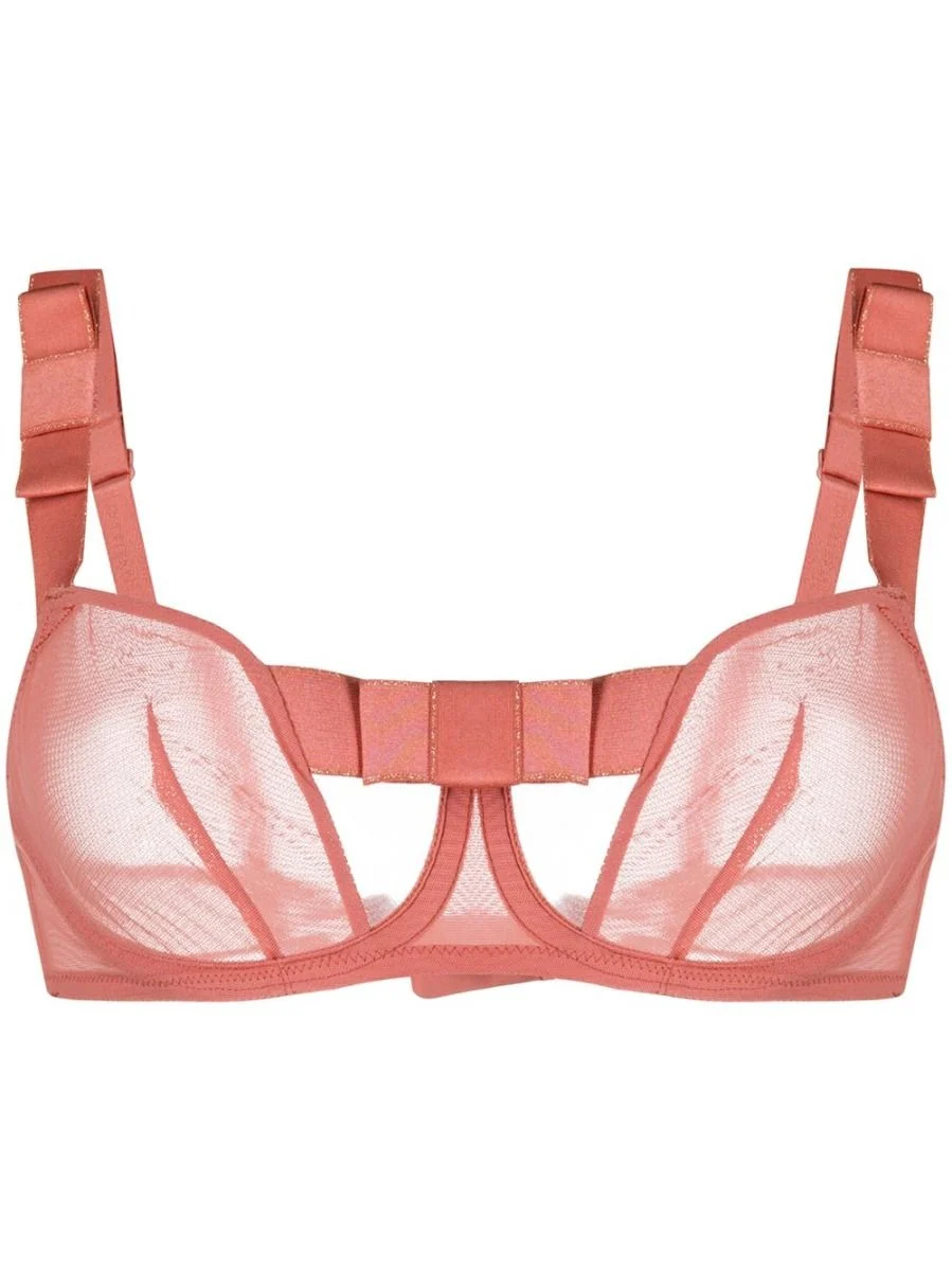 Audacieuse Rose Underwired Half Cup Bra