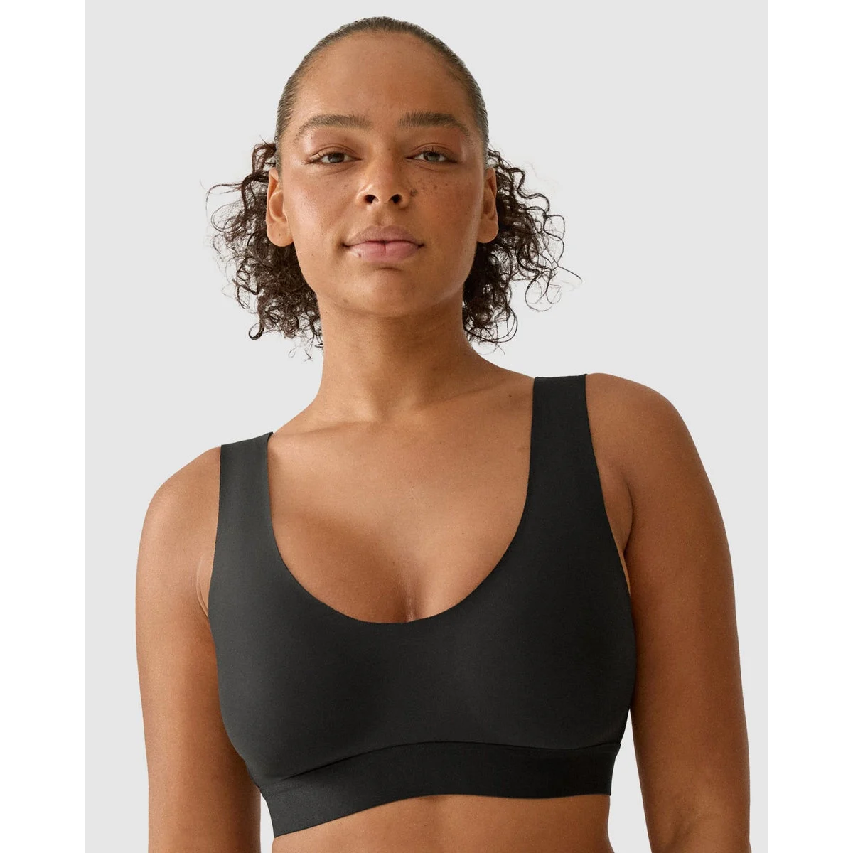 Back & Side Smoothing Wirefree Crop Top Bra