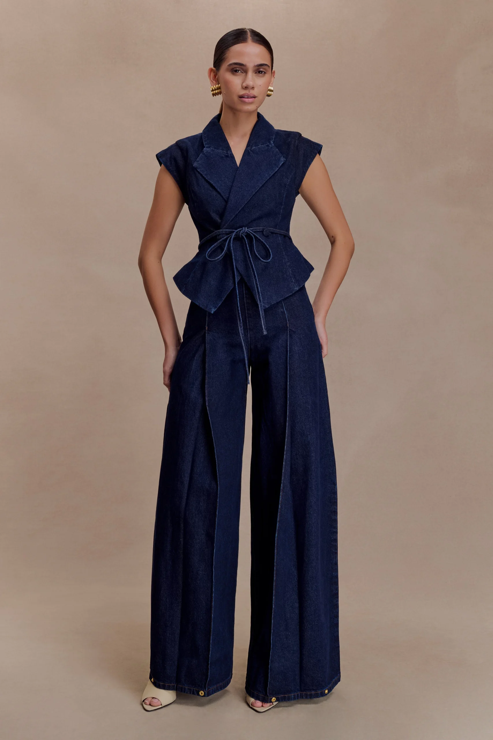 BeatrixHigh Rise Denim Jeans - Indigo Blue