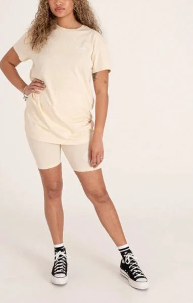 Beige High-Waisted Soft Touch Casual Shorts-Crystal