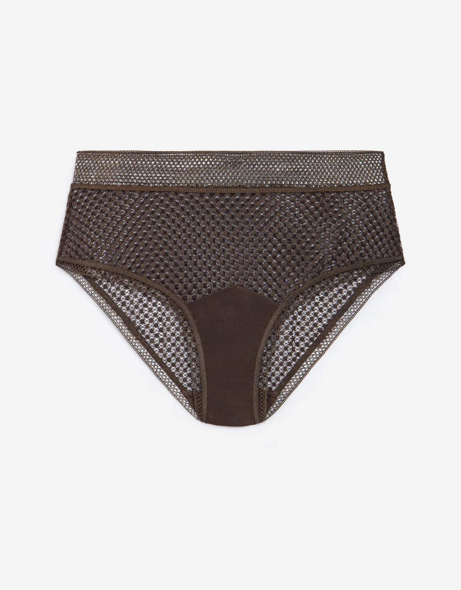 Bella High Waist Brief in Turkish Coffee