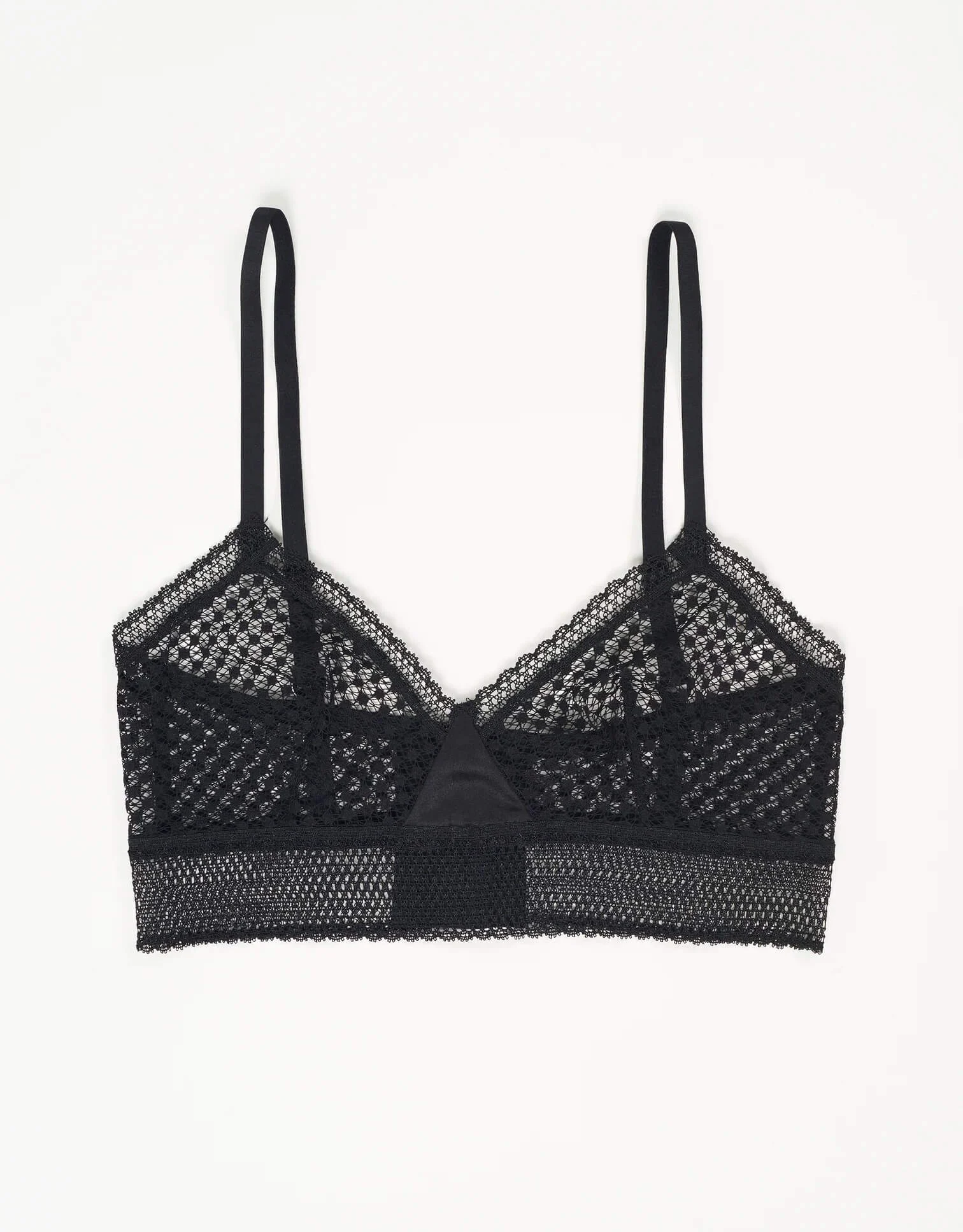 Bella Soft Cup Triangle Bra in Black