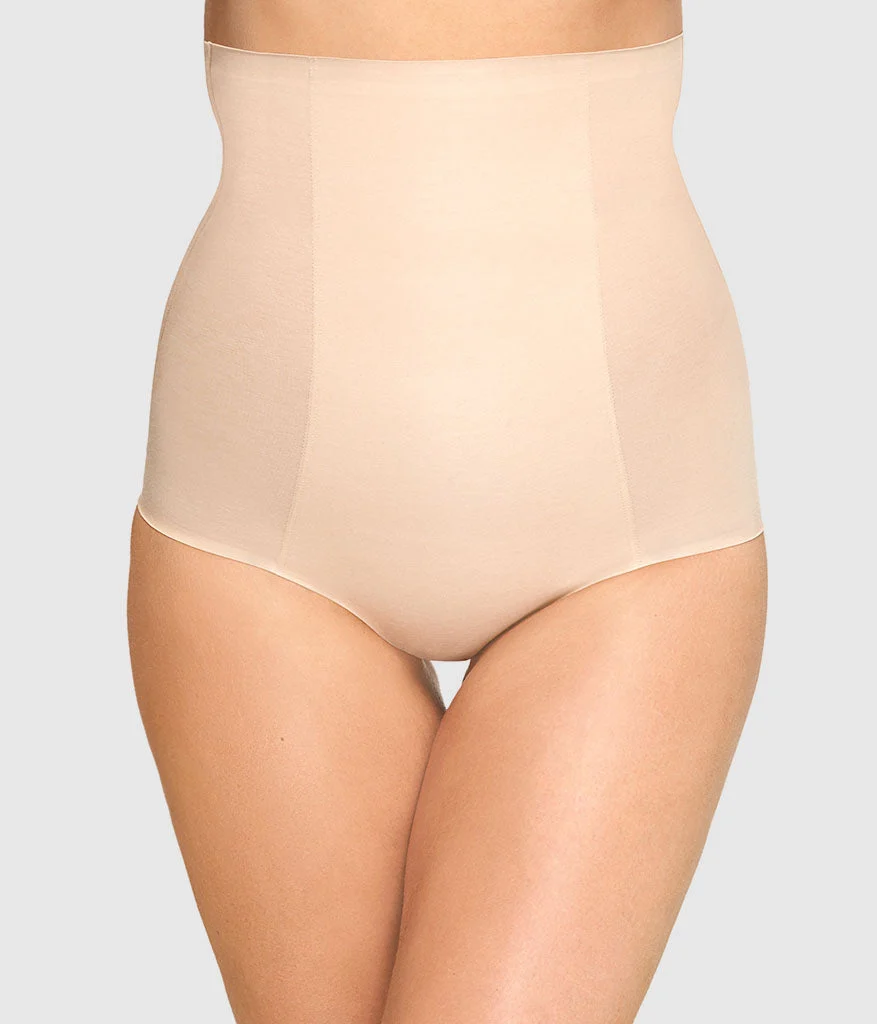 Beyond Naked Cotton Blend Shaping Hi-Waist Brief