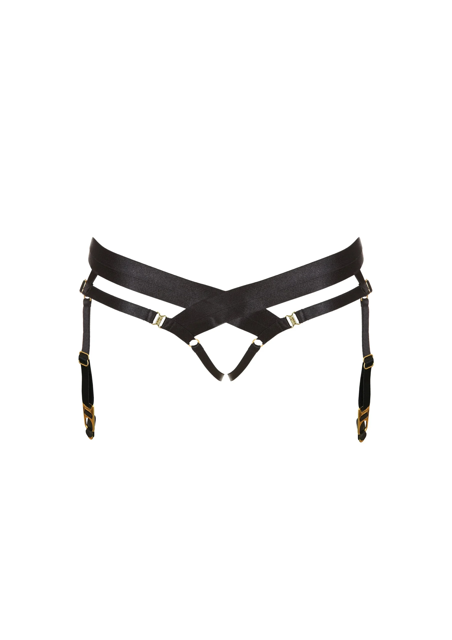 Black Bondage Harness Brief