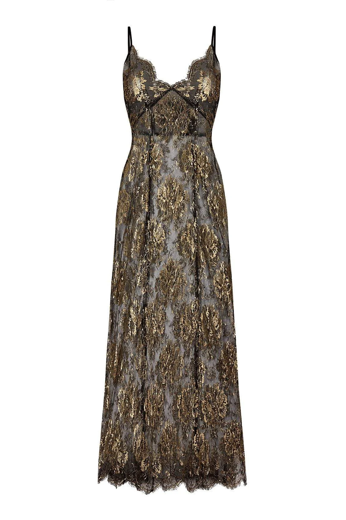 Black Lace Long Slip