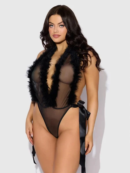 BLACK TIE SIDE TEDDY