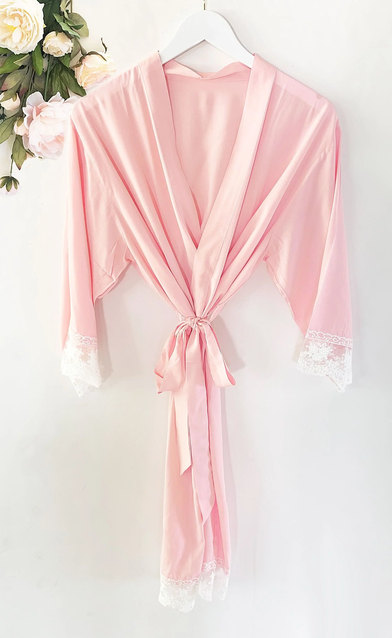 Blank Cotton Lace Robe