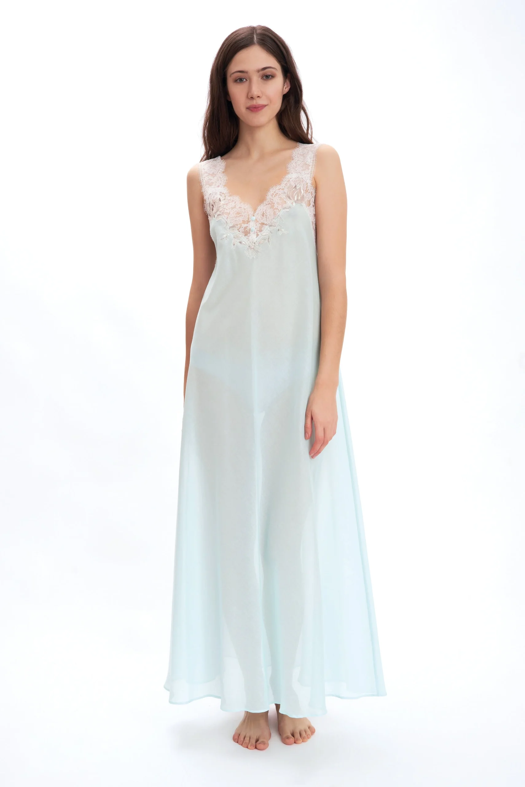 Blue Danube - Mussola Cotton Nightgown