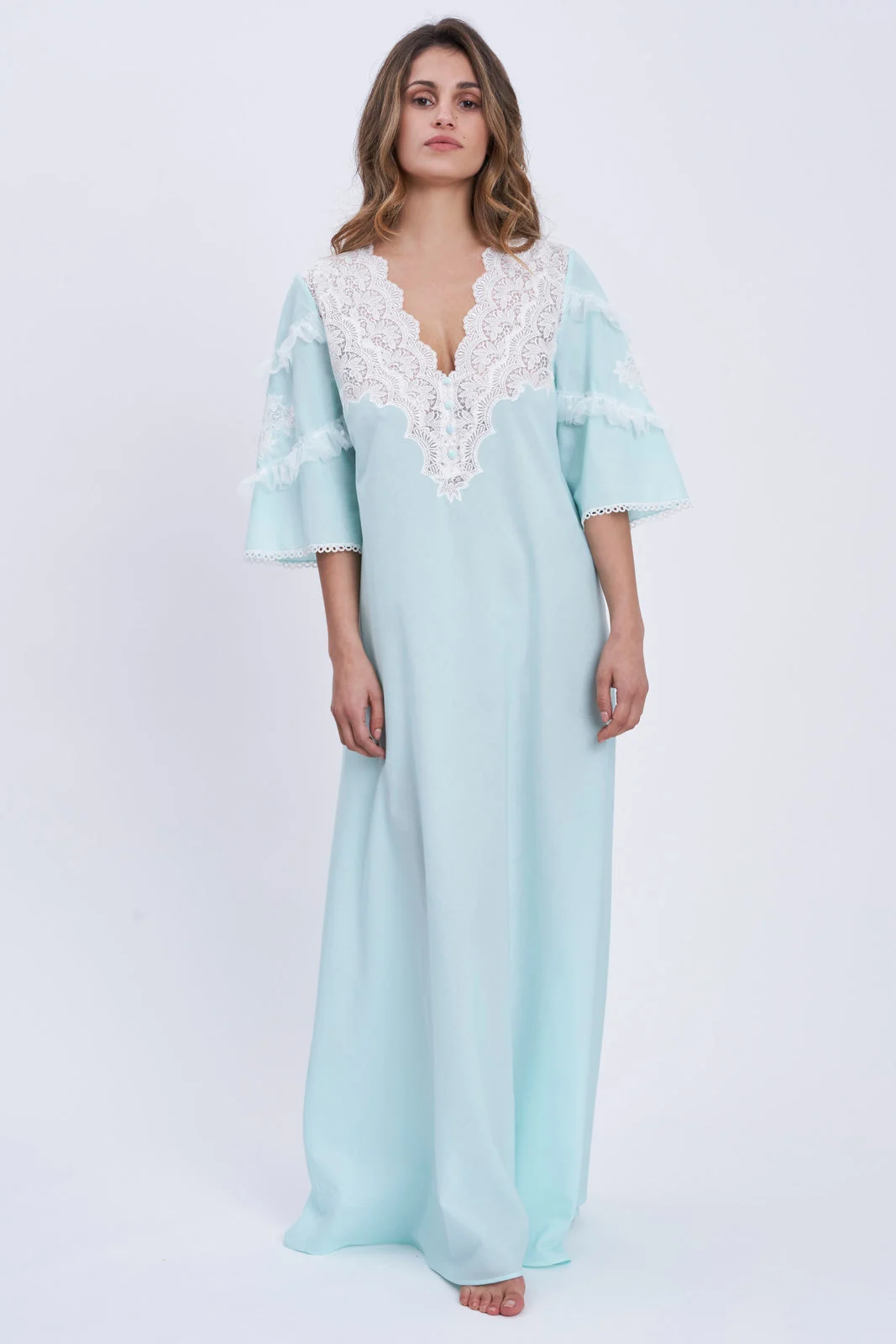 Blue Jem - Mussola Cotton Nightgown