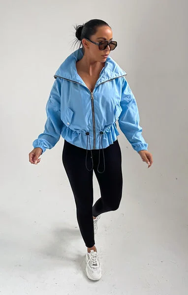 Blue Tracksuit Elasticated Jacket - Polly